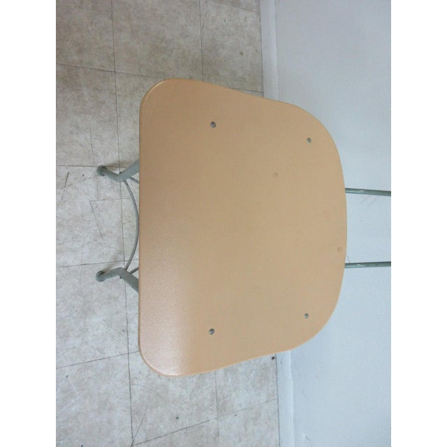 1950s Vintage Toledo Drafting Industrial Tall Counter Swivel Bar Stool Chair C For Sale - Image 5 of 11