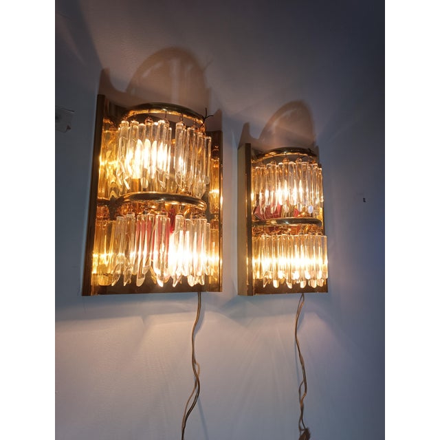 Murano Glass Sconces from Lumica, 1970s, Set of 2 For Sale - Image 12 of 14