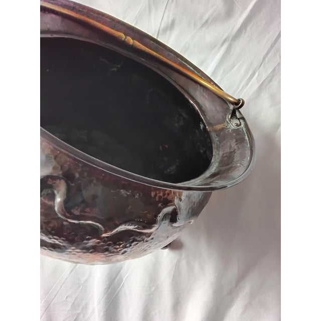 Metal Arts & Crafts Copper Pot with Swing Handle, 1890s For Sale - Image 7 of 8