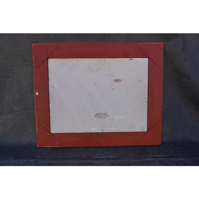 Paper Early 20th Century Repose by Sam Hyde Harris, Oil on Board For Sale - Image 7 of 7