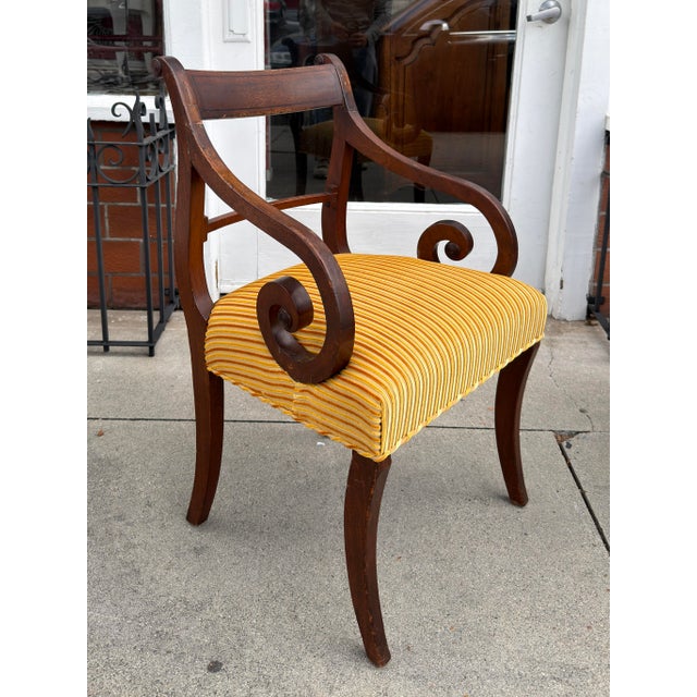 Set of 6 Antique Early 19th C Regency Mahogany Dining Chairs For Sale In Los Angeles - Image 6 of 11