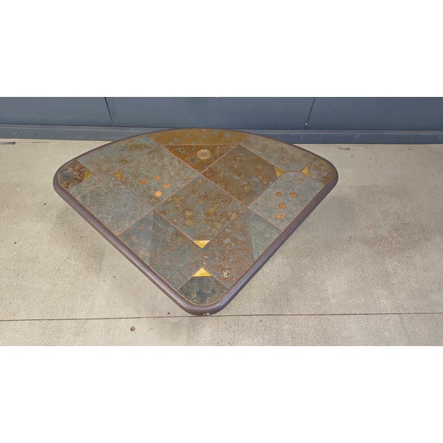 Triangular Coffee Table attributed to Paul Kingma, 1980s For Sale - Image 17 of 18