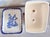 Ceramic Antique Staffordshire Ironstone Blue Rose Floral Lidded Cheese Keeper Dome For Sale - Image 7 of 12