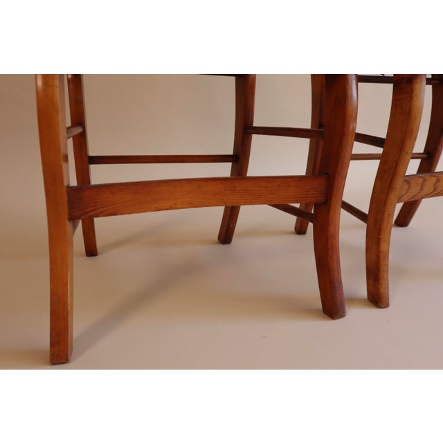Early 20th Century Pair of Walnut Frame Chairs With Cane Seats For Sale - Image 4 of 10