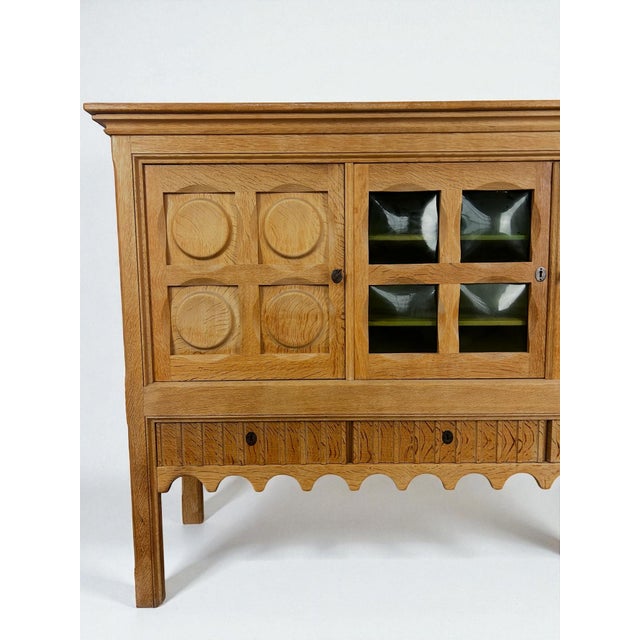 Large Danish Sideboard in Oak by Henning Kjærnulf, 1960s For Sale - Image 6 of 12
