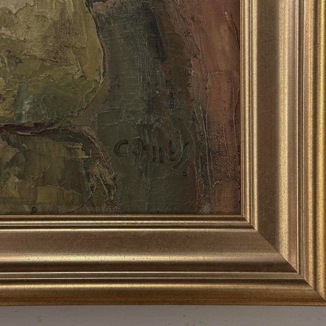 Framed Oil Painting on Canvas by Gustave Camus (1914-1984) 'Still Life' For Sale - Image 15 of 17