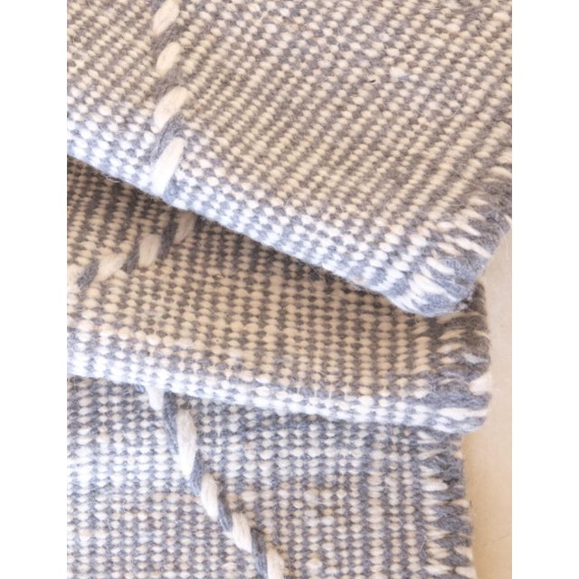 Textile Small Moroccan Kilim Wool Rug - 6.9 X 2.8 Ft For Sale - Image 7 of 8