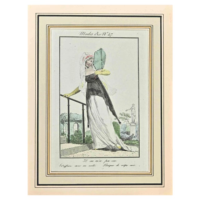 Philibert-Louis Debucourt, Il Ne M'A Pas Vu, Original Etching, 1797 For Sale