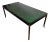 1980s Faux Malachite and Black Lacquer Dining Table For Sale