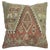 Pillow made from an early 20th century Turkish Kilim. Polyfill insert provided with a zipper closure Measures: 19'' x 19''.