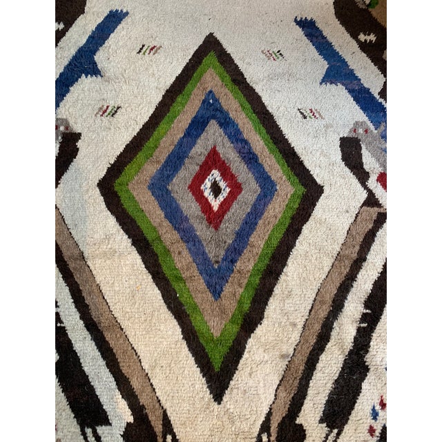 Tribal 13' X 7' Large Moroccan Rug For Sale - Image 3 of 9
