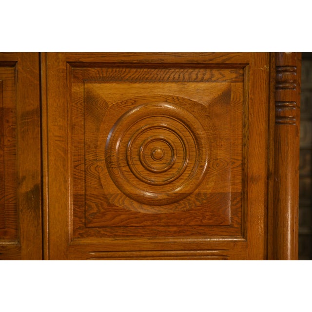 1940s Brutalist Oak Wardrobe, 1940s For Sale - Image 5 of 10