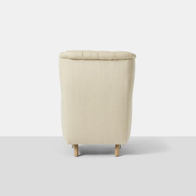 1950s “Janus” Wing Chair by Edward Wormley for Dunbar For Sale In San Francisco - Image 6 of 9