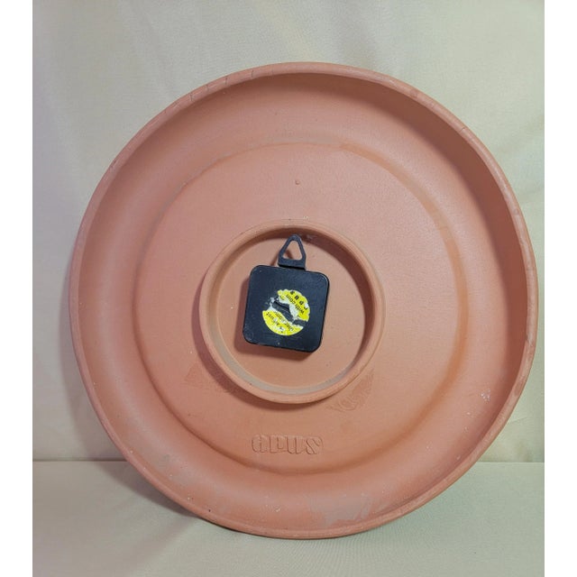 Opus by Windsor Smith 1990s Opus Terra Cotta Outdoor Clock and Thermometer For Sale - Image 4 of 7