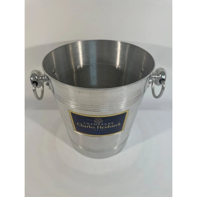 Vintage French "Charles Heidsieck" Champagne Bucket Wine Cooler, Circa 1960s For Sale - Image 4 of 14