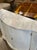 Pair of Vintage Italian White Painted Side Cabinets With Carrara Marble For Sale - Image 4 of 7