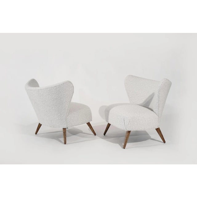 Experience timeless elegance with this set of Scandinavian Modern Wingback Lounges from Denmark, circa 1950-1959....