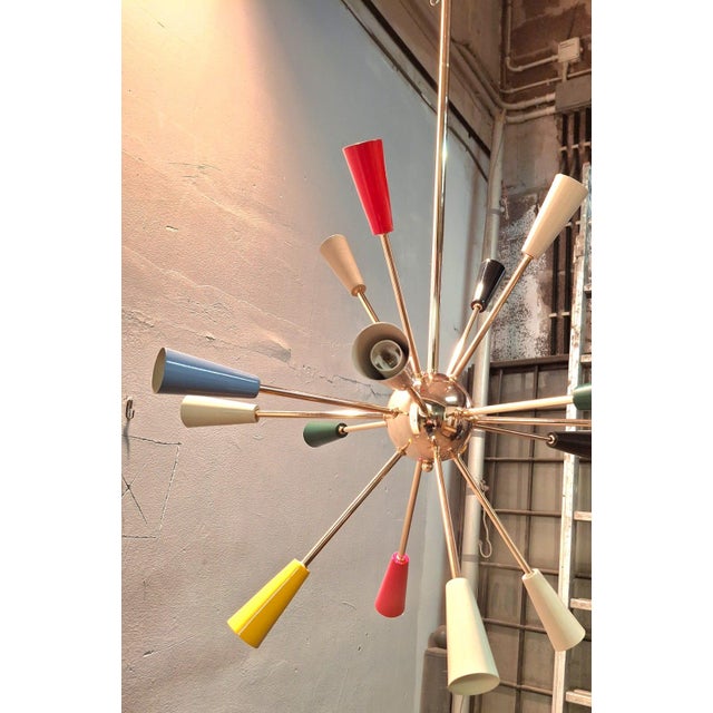 Vintage Sputnik Chandelier, 1970s For Sale - Image 6 of 9