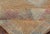 Tribal Medallion Vintage Turkish Oushak Runner in Orange, Blue and Cream For Sale - Image 10 of 11