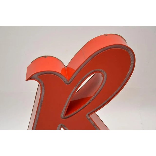 Red Large American Diner Lights, 1950s, Set of 2 For Sale - Image 8 of 13