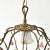 Metal Vintage Petite European Brass and Ceramic Rose Chandelier For Sale - Image 7 of 14