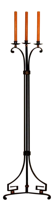 French 40's Candelabra in the Style of Gilbert Poillerat