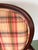 Vintage Madras Plaid Silk Upholstered Accent Chair Made by Owners Select HighPoint North Carolina, Pink Plaid Silk Chair Custom Made For Sale - Image 10 of 18