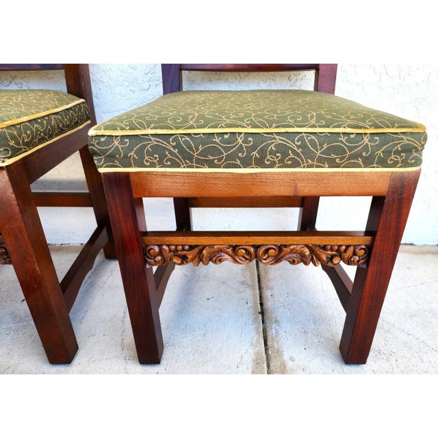 1960s Italian Dining Chairs Tuscan Revival For Sale - Image 5 of 11