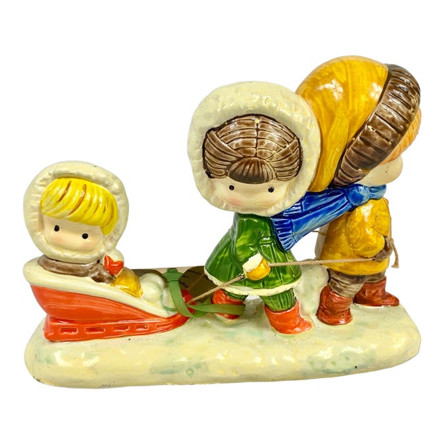 Vintage 1972 Joan Walsh Aglund Winter Figurine For Sale