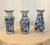 Set of 3, 19th Century Qing Dynasty Blue and White Porcelain Vases For Sale - Image 10 of 10