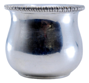 Pot in Rimmed Silver