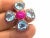 Bochic "Capri" Vintage Ruby, Amethyst & Blue Topaz Ring Set In 18K Gold & Silver For Sale - Image 16 of 18