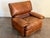 Vintage 1970's Attributed to Roche Bobois Leather Lounge Chair With Ottoman Attributed For Sale - Image 15 of 16