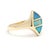 Stones: opal inlay Ring Size: 6 Rise Off Of Finger: 3.8 mm Length: 14.4 mm Weight: 3.2 dwts/ 4.9 grams Metal: "14k" SKU:...