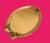 Vintage Italian Gold Leaf Wood Serving Tray For Sale - Image 9 of 10