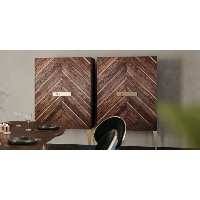 Brown Haussmann Cabinet from Alma De Luce For Sale - Image 8 of 10