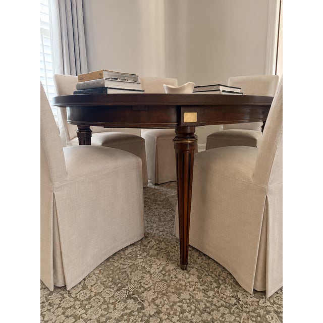 Antique French Louis XVI Mahogany Oval Dining Table For Sale - Image 11 of 17