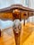 Late 20th Century Late 20th Century Traditional Carved Wood Executive Desk With Leather Top & Marble Inlay For Sale - Image 5 of 11