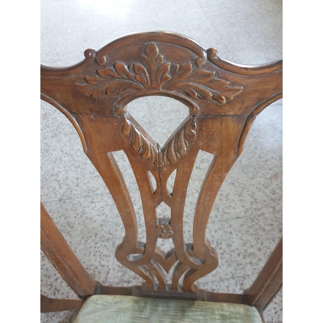 Antique Walnut Chairs, 1890s, Set of 6 For Sale - Image 6 of 7