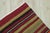 1970s Rustic Burgundy Striped Large Kilim Rug For Sale - Image 4 of 13