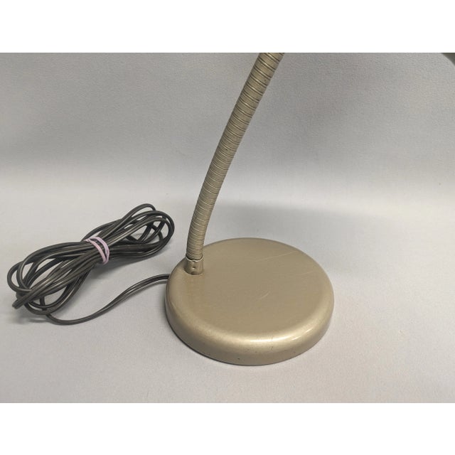 Beige Vintage Gooseneck Desk Lamp For Sale - Image 8 of 10