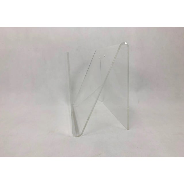Acrylic Glass Magazine Rack, 1970s For Sale - Image 4 of 7