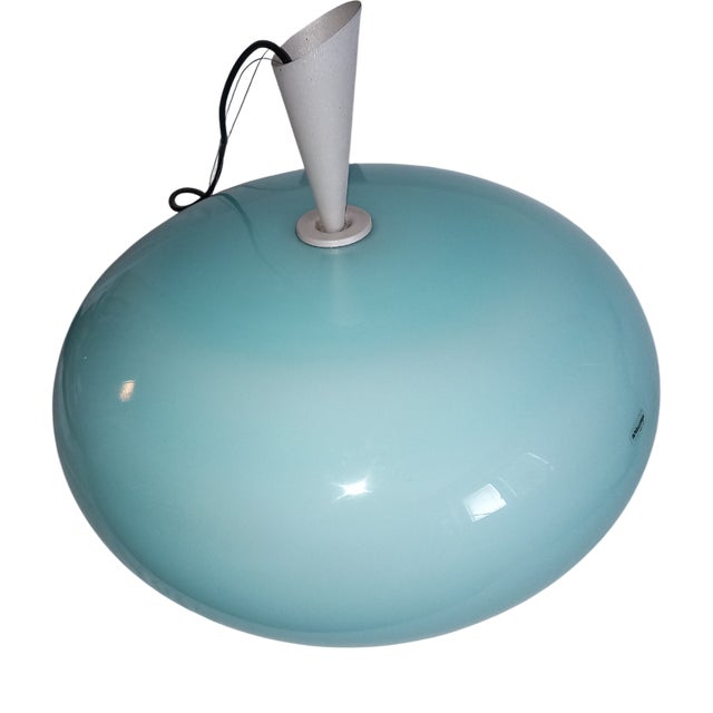 Glass Pendant Light from AV Mazzega For Sale