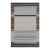 4x6 Gray Handwoven Wool Viscose Framed Linear Texture Geometric Carpet Rug For Sale