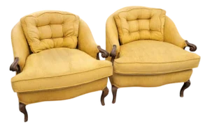 Mid 20th Century Pair of Mid-Century Modern American Club Chairs