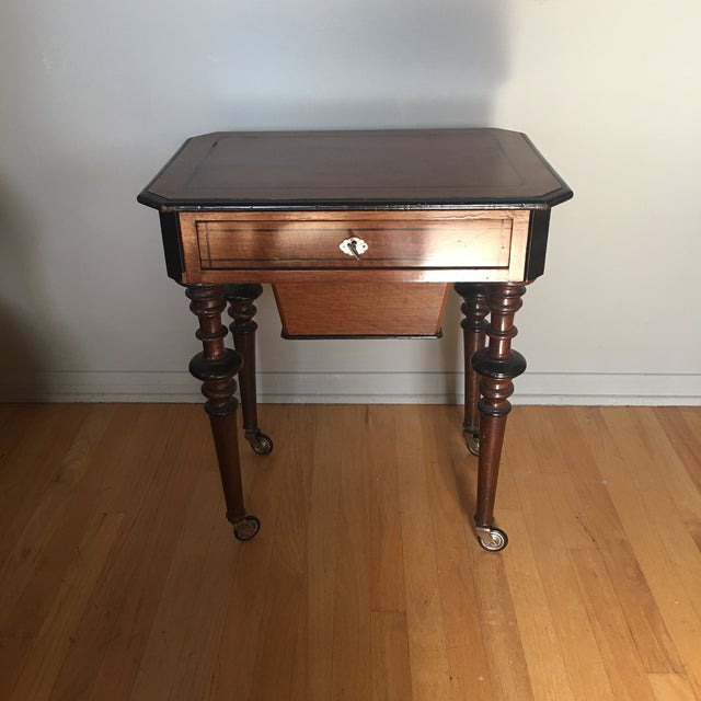 Antique Mahogany Sewing Table Chairish