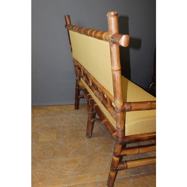 Napoleon III Bamboo Bench, 1890s For Sale - Image 11 of 11