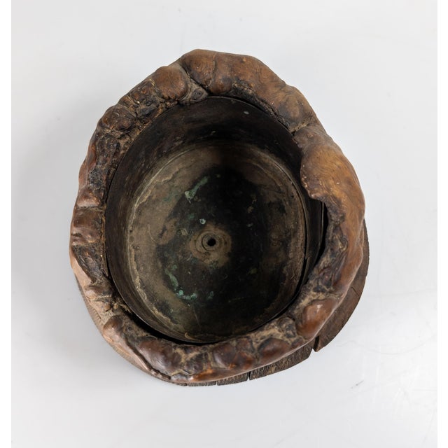 20th Century Rustic Burlwood Rootwood Wine Coaster For Sale In New York - Image 6 of 8