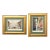 Late 20th Century Pair of Artist Signed Hand Colored Etchings - Venice & Rome, Framed For Sale