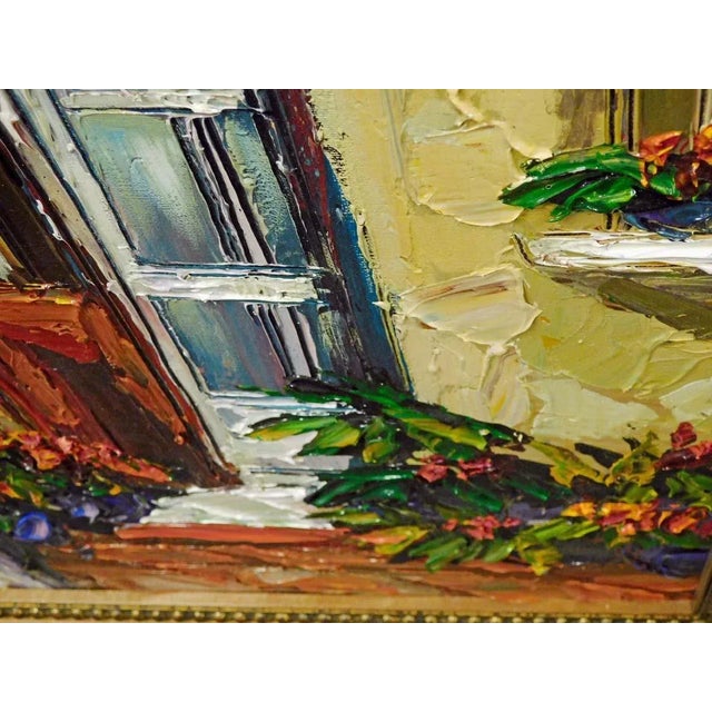 Impressionist Maya Eventov "Untitled" Custom Frame Original Acrylic Flowers Hand Signed For Sale - Image 3 of 10